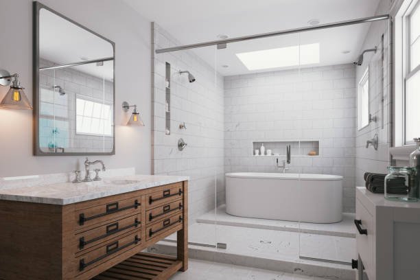 Twin Pine Construction creating modern custom bathrooms in Idaho Falls ID